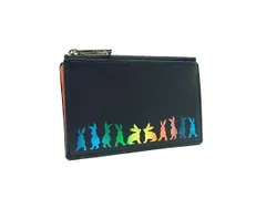 ■美品■ PS Paul Smith ピーエスポールスミス レザー フラグメントケース コインケース カードケースネイビー系×マルチカラー DI5677