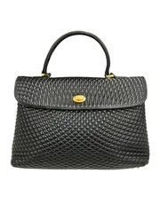 BALLY バリー キルティング ボストン トート バッグ ゴールド ロゴ BALLY バリー キルティング ボストン トート バッグ ゴールド ロゴ