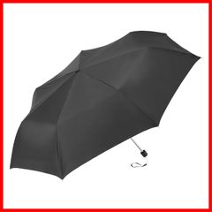 【新着商品】軽量コンパクト 55cm UVカット ブラック サンシェイド 99.9% 【オフィシャル限定】 ユニセックス 日傘兼用雨傘 折りたたみ傘 S355-0776BK1-B1 Waterfront