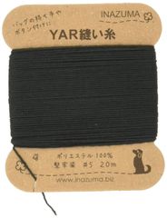 人気#11 20m巻 5番手 黒 YAR縫い糸 イナズマ YAR5-11 INA