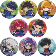 【中古】バッジ・ビンズ 全8種セット 「ブルーロック グリッター缶バッジ vol.1」