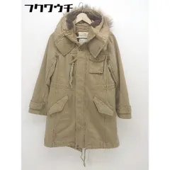 ■ min @ RNA ミンアットアールエヌエー チャイニーズラクーンファー 長袖 コート サイズM ベージュ レディース  【1112180004743】