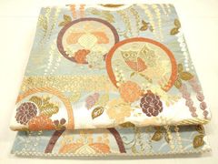 平和屋着物▽小紋 単衣 舞葉文 洗える着物 CAAT9583dy