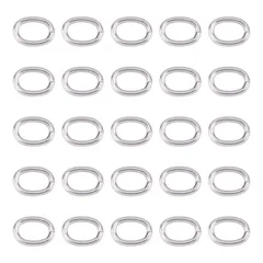 【人気商品】内径5.5x3.5mm クラフト手芸用品 ハンドメイド 副資材 アクセサリーパーツ ジュエリー作り ステンレス色 接続パーツセット 基礎パーツ 金具セット 留め金 ジャンプリング 丸いリング 未溶接 環 金具キット ステンレス ステンレス 丸環