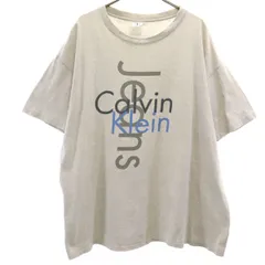 CK CALVIN KLEIN シーケーカルバンクライン 90s USA製 オールド 半袖 Tシャツ L グレー メンズ 古着