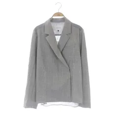 ルシェルブルー LE CIEL BLEU 23SS Blazer Shirt ブレザーシャツ ジャケット グレンチェック ストライプ 切替 36 グレー /MF ■OSのサムネイル