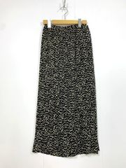 CAPRICIEUX LE'MAGE カプリシュレマージュ LEZ1011301A0004 レオパードロング スカート sizeF/黒  ■■レディース