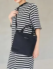 全新品 アニエスベー agnes b. ロゴ ショルダーバッグ ハンドバッグ レディース バック