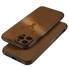 JOOBOY iPhone13 pro max ケース 耐衝撃 薄型 レンズ保護 コンパクト PC素材 背面 高級なPUレザー ハードカバー マット加工 指紋防止 カメラ保護 携帯カバー アイフォン13 pro Max カバー (iPhone13 Pro Ma