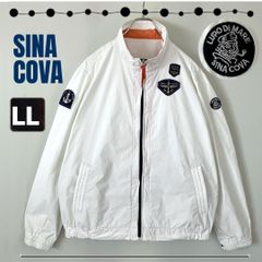 シナコバ SINA COVA★ウィンドブレーカー/ナイロンジャケット★アンカーワッペン★フルジップ/ライトアウター/マリンウェア★メンズLL  #2504A094