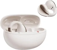 QCY Crossky C30 イヤーカフ イヤホン オープンイヤー ワイヤレスイヤホン Bluetooth5.4 空間オーディオ 耳を塞がない 音漏れ防止 マイク付き マルチポイント接続 急速充電対応 専用アプリ対応 IPX5防水 技適認証取得 ホワイト