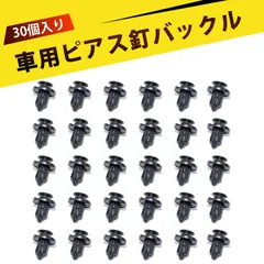 【30個入り】プッシュ型 クリップ リベット 車用クリップ 自動車用ファスナー 10mm ホンダ トヨタ 日産対応 バンパー固定 自動車整備 修理用