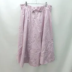 ◇ Mila Owen ミラ オーウェン ウエスト調整アジャスタあり ロング丈 フレア スカート サイズ0 ピンク レディース E  【1402200016956】