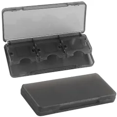 【人気商品】3DS ソフトケース 6in1 ゲームカードケース 2本セット 収納 カセット 1層両面タイプ 6枚収納可能 保護 整理 カード保護ハードケース 小型 軽量 携帯に便利 メモリーカードケース ブラック（3DS/3DSLL/2DSLL/NDSI/ND