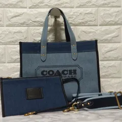 2023年最新】coach フィールドトート デニムの人気アイテム - メルカリ