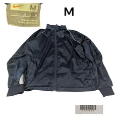 00s NIKE古着ウインドブレーカーMネイビー裾ドローコード