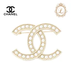 CHANEL シャネル ココマーク パール ブローチ GP（ゴールドメッキ） ゴールド ブローチ レディースブローチ ハイブランド【中古】【送料無料】