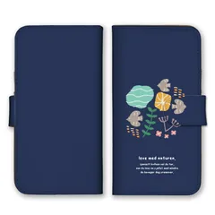 iPhone15ProMax ケース 手帳型 iPhone15 プロマックス スマホケース 携帯ケース 北欧柄 鳥 バード 花柄 お花 フラワー 可愛い 大人女子 ネイビーブルー 紺色 おしゃれ カラー05