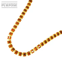 ガーネット ネックレス 48cm K18 YG イエローゴールド 750 Garnet Necklace 90297540