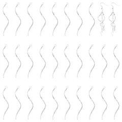 新品 [UNICRAFTALE] 40個 スティックチャーム ひねり ピアスパーツ バーチャーム 304ステンレスチャーム ツイストチャーム 金属チャーム 揺れ メタルチャーム ペンダント 垂れ飾り イヤリング作り ジュエリー作り アクセサリーパーツ 手芸 D