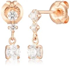 【在庫セール】4℃ Canal K10ピンクゴールド ピアス [カナルヨンドシー] 15113-615-3114-00-00