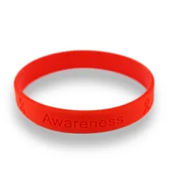 レッドリボン ブレスレット エイズ AIDS エイズデー ラバーバンド シリコン