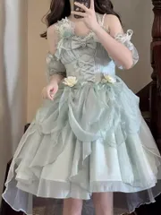 お出かけに♪ロリータ風フェアリーなワンピース ドレスアップに！