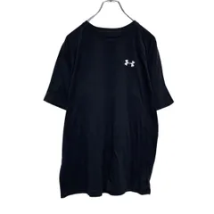 UNDER ARMOUR 半袖 ロゴ Tシャツ M ブラック アンダーアーマー スポーツ 薄手 ドライ 古着卸 アメリカ仕入 a505-6450