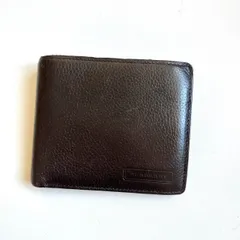 バーバリー　BURBERRY 二つ折り財布　本革　シボ革