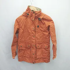 ◇ ⊇ FJALLRAVEN フェールラーベン アウトドア系 長袖 マウンテンパーカー サイズS オレンジ系 レディース E  【1507080002683】