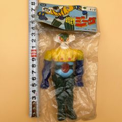 【未開封】オンダ 鋼鉄ジーグ ソフビ 人形 ミニサイズ 約12.5cm 足裏刻印  ダイナミック企画 NET 東映動画 当時物 昭和 レトロ ヴィンテージ ビンテージ 希少 未使用品 ※保管劣化あり (30-2025-0722-KO-005)