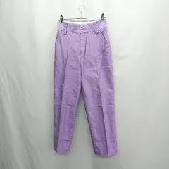 ◇ Θ ADAM ET ROPE アダムエロペ 綿 テーパードパンツ サイズ34 ラベンダー レディース E  【1503050018074】