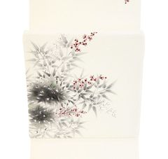 ※店舗改装後【古典新作フェア】仕立無料☆単衣、袷兼用京工芸お洒落手描染九寸なごや帯春秋単衣涼感紅白小花文別誂あみ織紬生地10012220