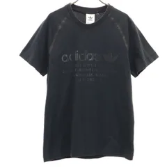 adidas Originals アディダスオリジナルス トレフォイルロゴ 半袖 Tシャツ ブラック メンズ 古着
