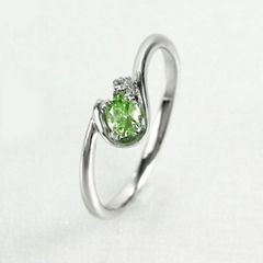 1Carat エメラルド 18K ピンキーリング 4.5号 - メルカリ