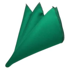 ダークグリーン ポケットチーフ