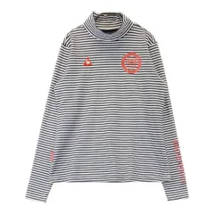 サイズ：L LE COQ GOLF ルコックゴルフ  長袖ハイネックTシャツ ボーダー ネイビー系 [240101438029] ゴルフウェア レディース ストスト