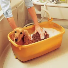 【公式】ペットバスタブ 犬用 バスタブ ペットバス 犬バスタブ 猫用 ペット アイリスオーヤマ お風呂 桶 犬 猫 シャンプー シャワー お風呂用品 小型犬 BO-600Eのサムネイル