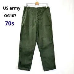 70s 米軍実物 ベイカーパンツ OG-107 W34 L31 希少アルミジップ 2025年最新】og107 ベイカーパンツの人気アイテム - メルカリ