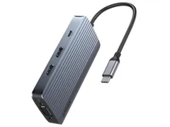 【新品・2営業日で発送】ANKER アンカー Anker USB-C ハブ (8-in-1 Triple Display) (グレー)(A83790A2)