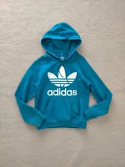 adidas アディダス ビッグロゴ　スウェットパーカー XS