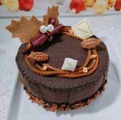フェルト de クリスマスケーキ〈チョコ〉
