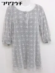 ◇ MINIMUM MINIMUM ミニマムミニマム 総柄　刺繍　レース 長袖 ミニ ワンピース サイズ2 ホワイト　ブラック レディース  【中古】 【1107200014123】のサムネイル