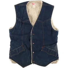 ＠色落ち綺麗 リーバイス Levi's デニムボアベストj393 ビンテージ Levi's - ＠色落ち綺麗 リーバイス Levi's デニムボアベストj393
