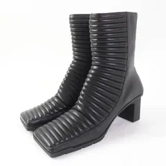 BALENCIAGA フリンジ付きアンクルブーツ 希少【Balenciaga】スクエアトゥカーフスキンアンクルブーツ