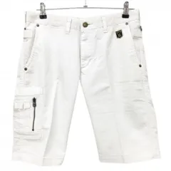 エドウィンゴルフ ハーフパンツ 白 ロゴワッペン ティー装着可  メンズ M ゴルフウェア EDWIN GOLF