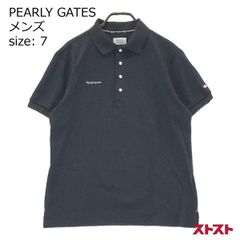 ✨大きめ✨パーリーゲイツ PEARLY GATES クレリック衿ポロシャツ 紺