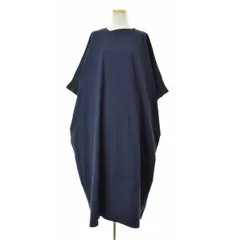 【mizuiro-ind】アシンメトリー ネックワイドロング七分袖ワンピース