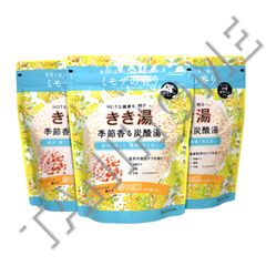 きき湯　季節香る炭酸湯　ミモザの香り　360g×3袋