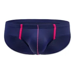 Karly Shop ブリーフ メンズ メッシュ 涼しい スポーツインナー ローライズ  ビキニ 蒸れない 透けパン 立体成型 サラサラ e093